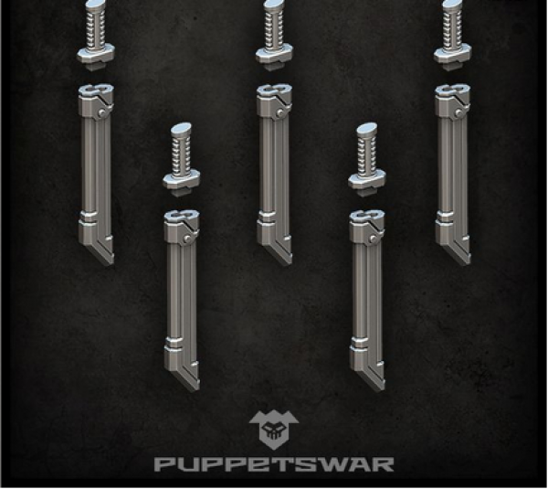 Puppetswar: (Accessory) Swords Scabbards (5)