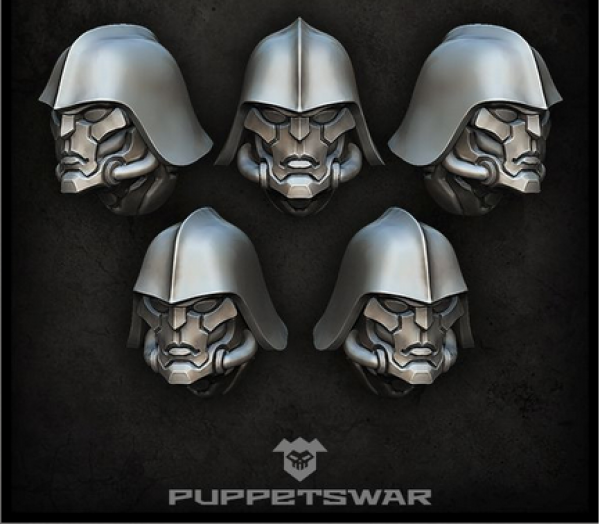 Puppetswar: (Accessory) Zaelot Sentinel Helmets (5)