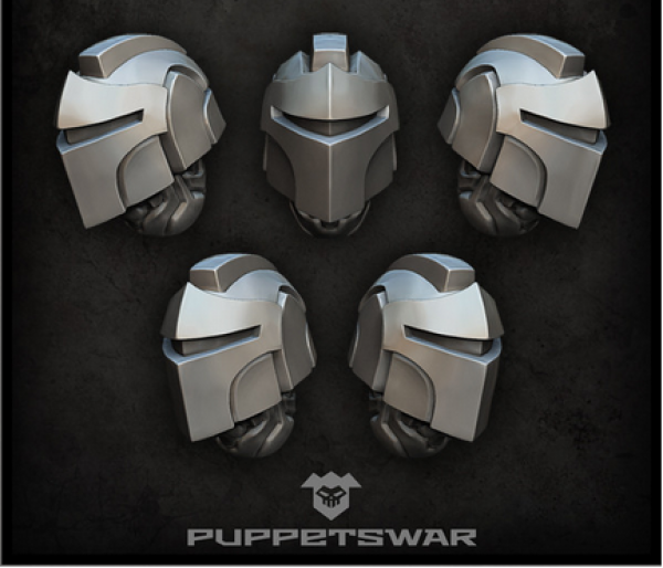 Puppetswar: (Accessory) Chevaliers Helmets (5)