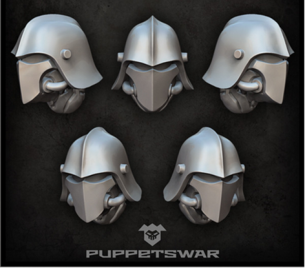 Puppetswar: (Accessory) Hunter Sentinel Helmets (5)