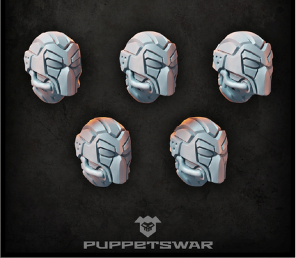 Puppetswar: (Accessory) X Ninja Heads (5)