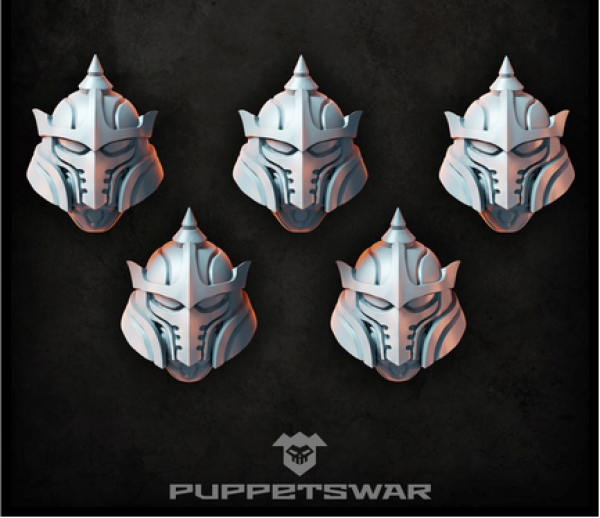 Puppetswar: (Accessory) Jangar Striker Helmets (5)