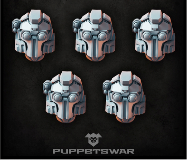 Puppetswar: (Accessory) Ranger Striker Helmets (5)