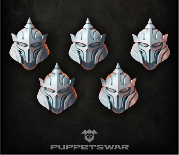 Puppetswar: (Accessory) Dark Jangar Helmets (5)