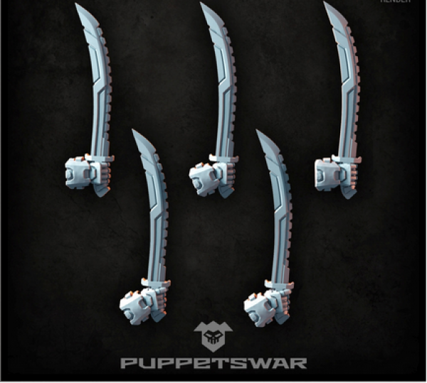 Puppetswar: (Accessory) Saw Scimitars (right) (5)