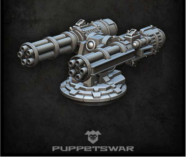 Puppetswar: (Accessory) Gatling Turret MKIV