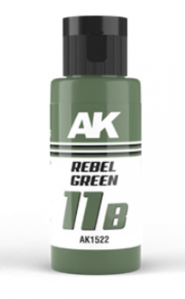 AK-Interactive: DUAL EXO Acrylic Paint - Rebel Green 11B (60ml)
