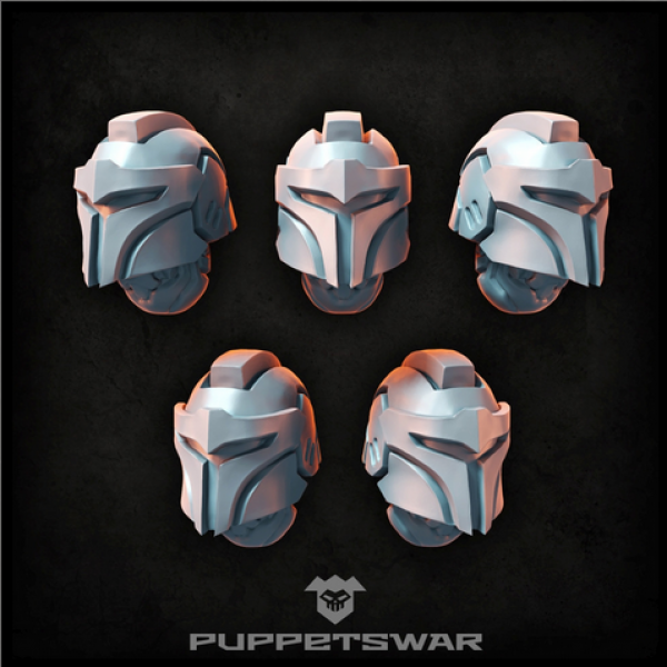 Puppetswar: (Accessory) Knight Hunter Helmets (5)