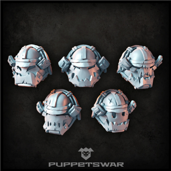 Puppetswar: (Accessory) Masked Bushi Orc Heads