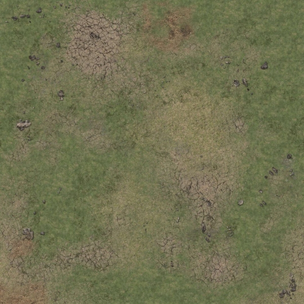 Battle Systems: Grassy Fields Gaming Mat - Grid (3' x 3')
