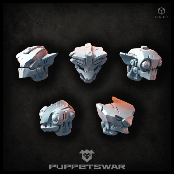 Puppetswar: (Accessory) Gobots Heads (5)