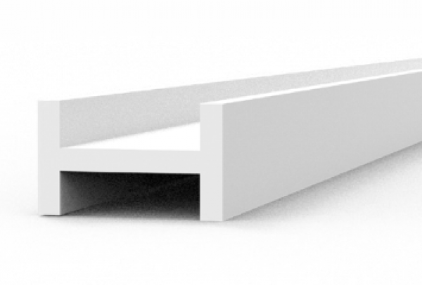 AK-Interactive: (Accessory)  Beams I-shape 2.0 x 1.2 x 350mm (x4) Styrene