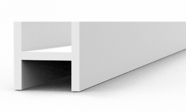 AK-Interactive: (Accessory)  Beams H-shape 3.0 x 3.0 x 350mm (x3) Styrene
