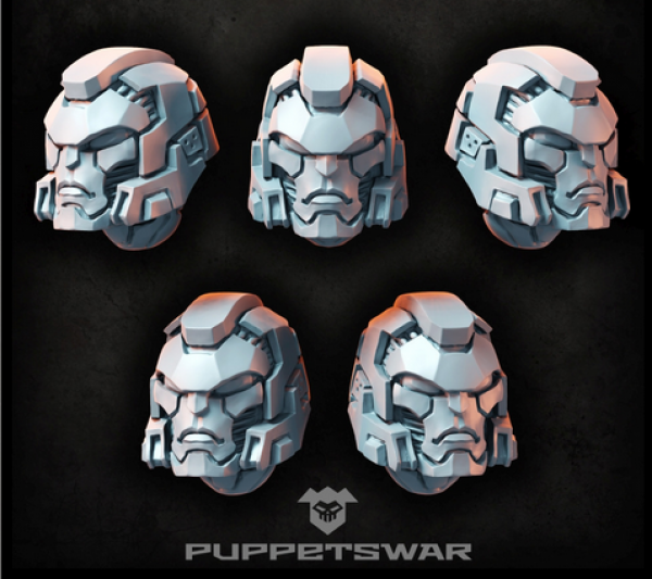 Puppetswar: (Accessory) Zealot Helmets (5)