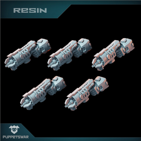 Puppetswar: (Accessory) Force Pistols [left] (5)