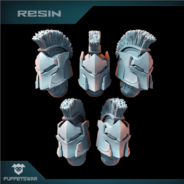 Puppetswar: (Accessory) Knight Guardian Helmets (5)