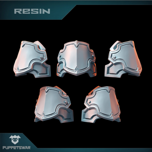 Puppetswar: (Accessory) Shield Shoulder Pads (5)