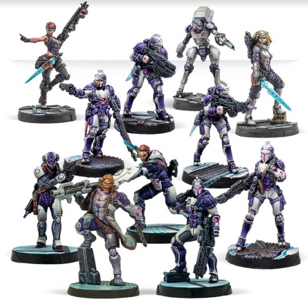 Infinity (#1098): ALEPH Steel Phalanx Sectorial Pack