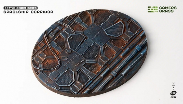 Battle Ready Bases: Spaceship Corridor Bases - Oval 120mm (x1)