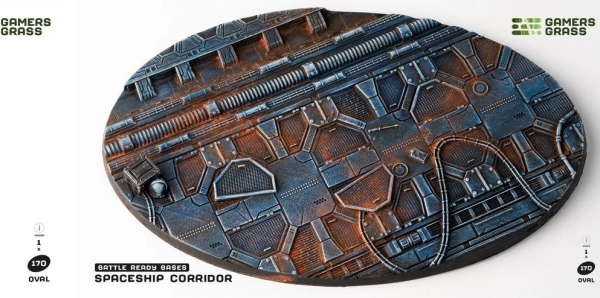 Battle Ready Bases: Spaceship Corridor Bases - Oval 170mm (x1)