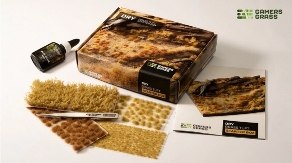 Gamer's Grass: Tuft Starter Boxes - Dry Grass