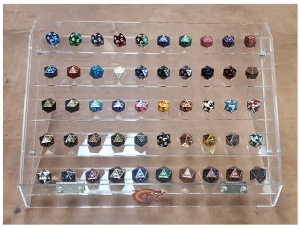 Old School Dice: RPG Tabletop D20 Bundle w/ Display