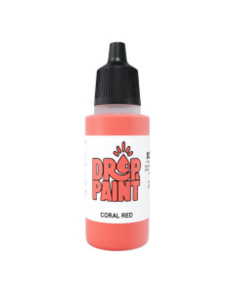 Drop & Paint Range: CORAL RED (1 Bottle 17 ML)