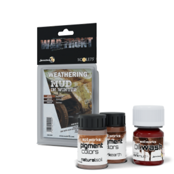 Warfront Range: Paint Set - GET DIRTY - MUD IN WINTER (3 Bottles 17 ML)