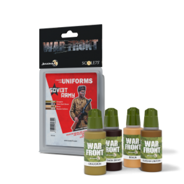 Warfront Range: Paint Set - SOVIET ARMY  (4 Bottles 17 ML)