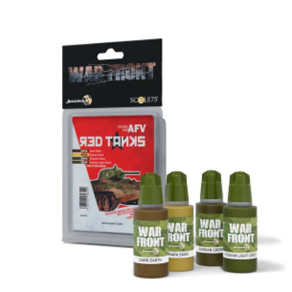 Warfront Range: Paint Set - RED TANKS  (4 Bottles 17 ML)