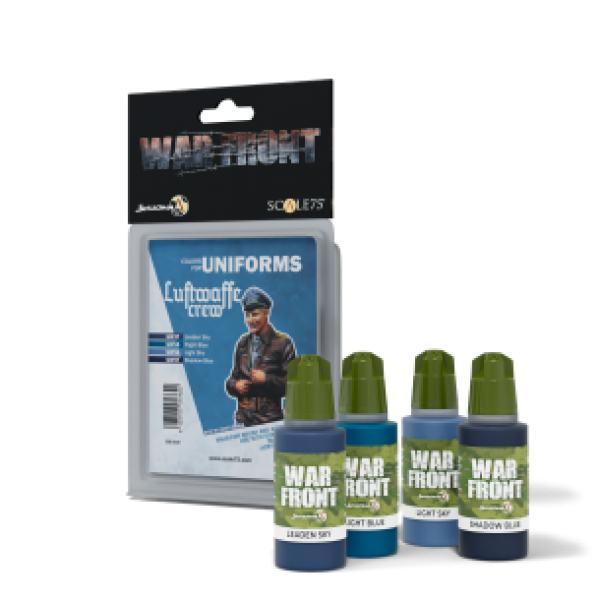 Warfront Range: Paint Set - COLORS FOR LUFTWAFFE CREW (4 Bottles 17 ML)