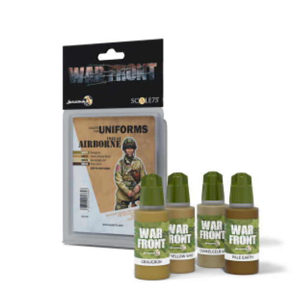 Warfront Range: Paint Set - AIRBORNE 1943-44  (4 Bottles 17 ML)