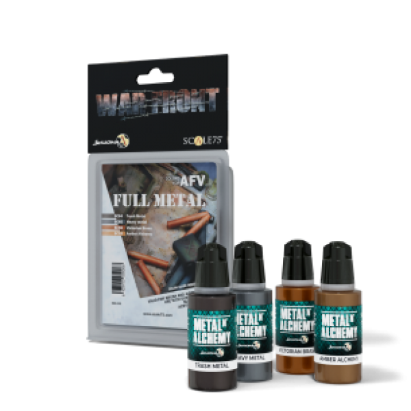 Warfront Range: Paint Set - FULL METAL (4 Bottles 17 ML)