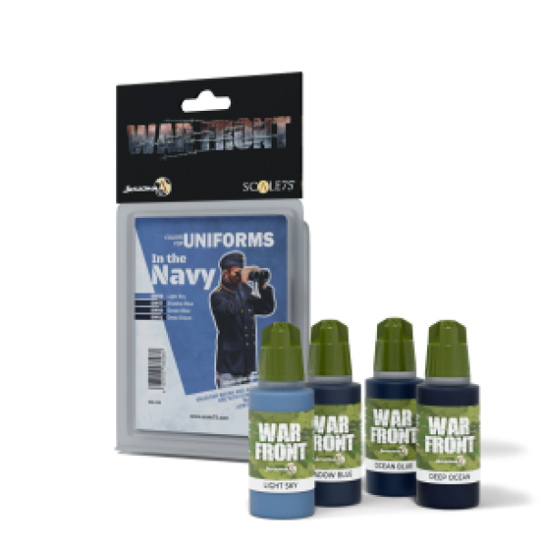 Warfront Range: Paint Set - IN THE NAVY (4 Bottles 17 ML)