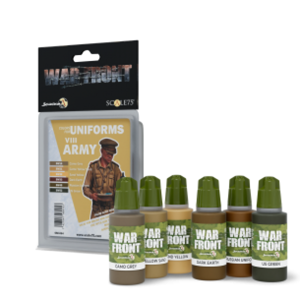 Warfront Range: Paint Set - VIII ARMY (6 Bottles 17 ML)