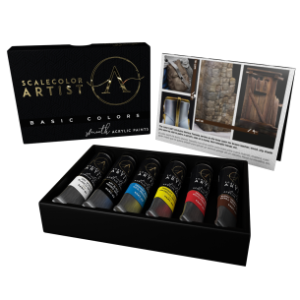 Artist Scalecolor Range: Paint Sets - BASIC COLORS (6 Tubes 20 ML)