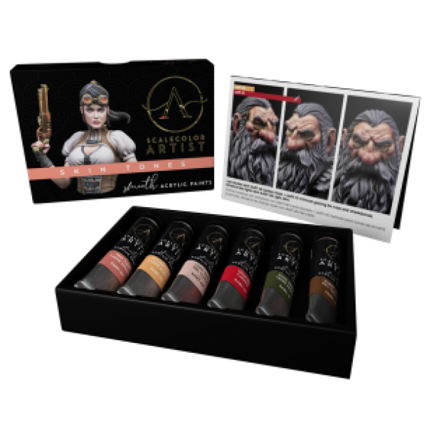 Artist Scalecolor Range: Paint Sets - SKIN TONES (6 Tubes 20 ML)
