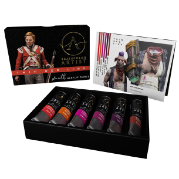 Artist Scalecolor Range: Paint Sets - THIN RED LINE (6 Tubes 20 ML)