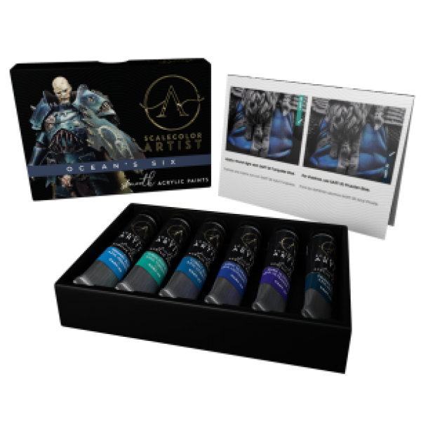 Artist Scalecolor Range: Paint Sets - OCEAN´S SIX (6 Tubes 20 ML)