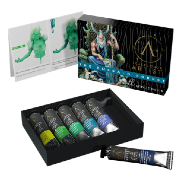 Artist Scalecolor Range: Paint Sets - THE EMERALD FOREST (6 Tubes 20 ML)