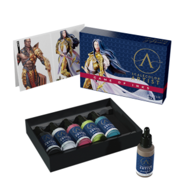 Artist Scalecolor Range: Paint Sets - GAME OF INKS (6 Tubes 20 ML)