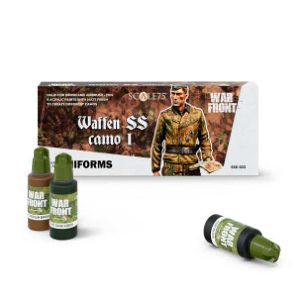 Warfront Range: Paint Set - WAFFEN SS CAMO I  (8 Bottles 17 ML)