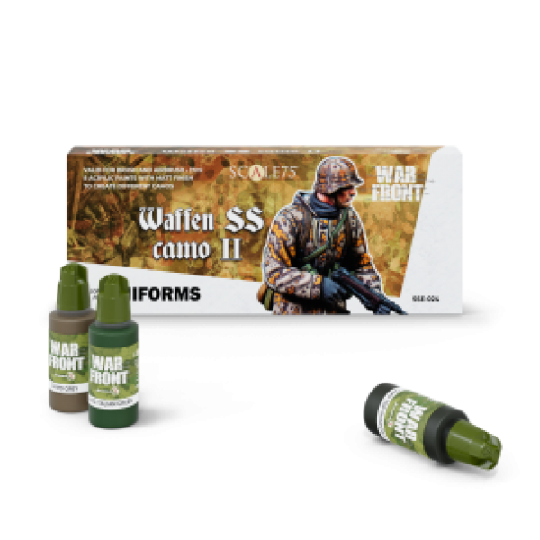 Warfront Range: Paint Set - WAFFEN SS CAMO II  (8 Bottles 17 ML)