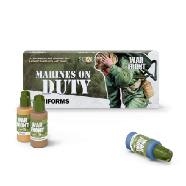 Warfront Range: Paint Set - MARINES ON DUTY (8 Bottles 17 ML)