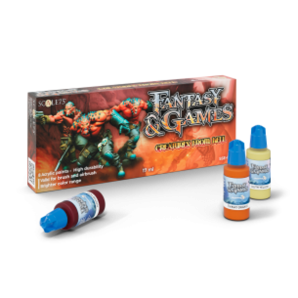 Fantasy & Games: Paint Set -  CREATURES FROM HELL (8 Bottles 17 ML)