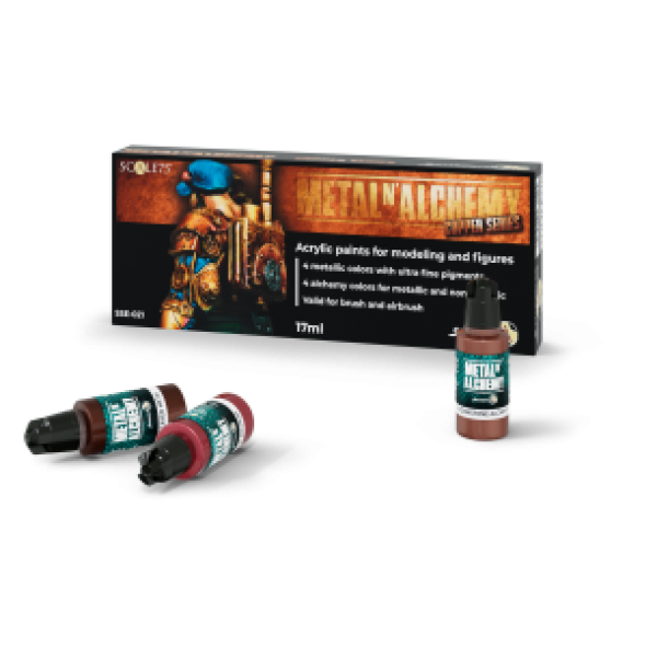Scale Color Range: Paint Set - METAL'N ALCHEMY COPPER SERIES  (8 Bottles 17 ML)