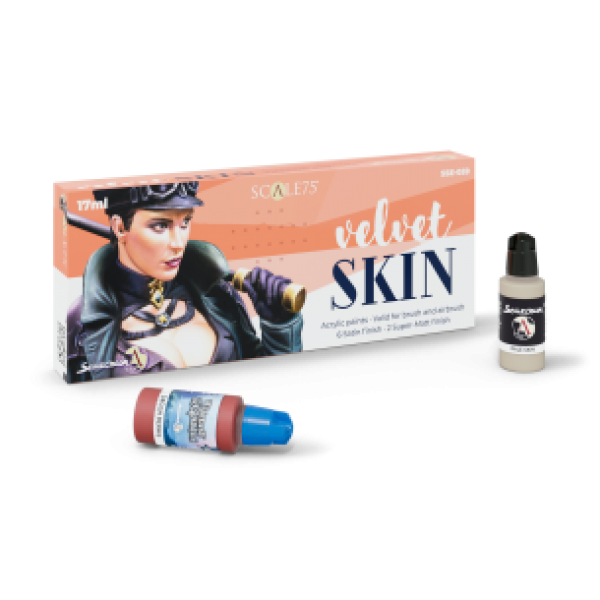 Scale Color Range: Paint Set - VELVET SKIN (8 Bottles 17 ML)