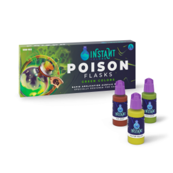 Instant Colors Range: Paint Set - POSION FLASKS (8 Bottles 17 ML)