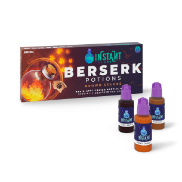 Instant Colors Range: Paint Set - BERSERK POTIONS (8 Bottles 17 ML)