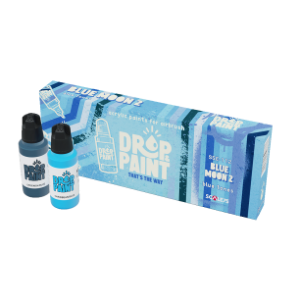 Drop & Paint Range: Paint Set - BLUE MOON 2 (8 Bottles 17 ML)